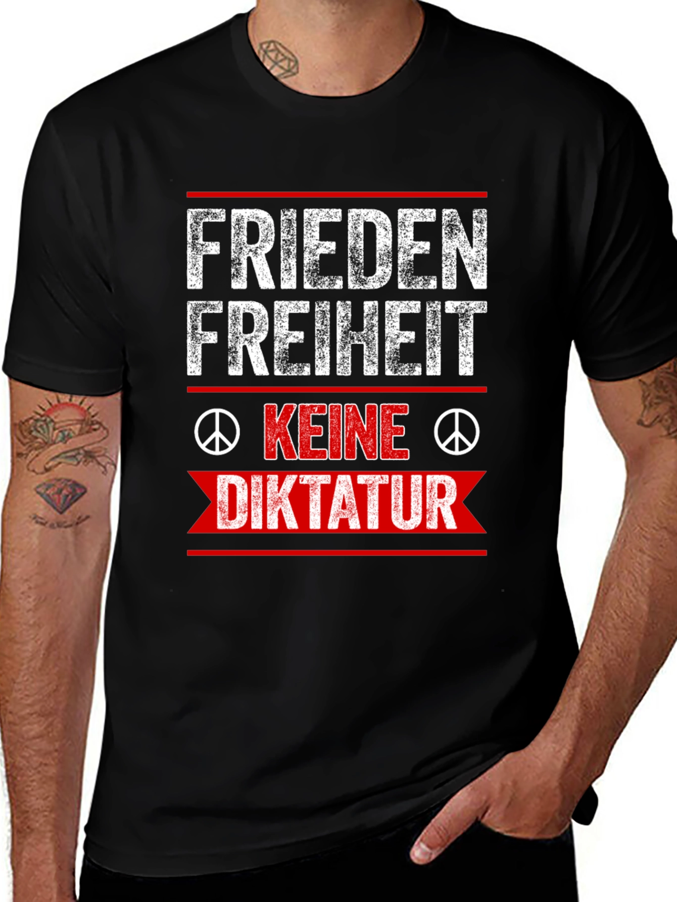 Frieden Freiheit Keine Diktatur T-Shirt