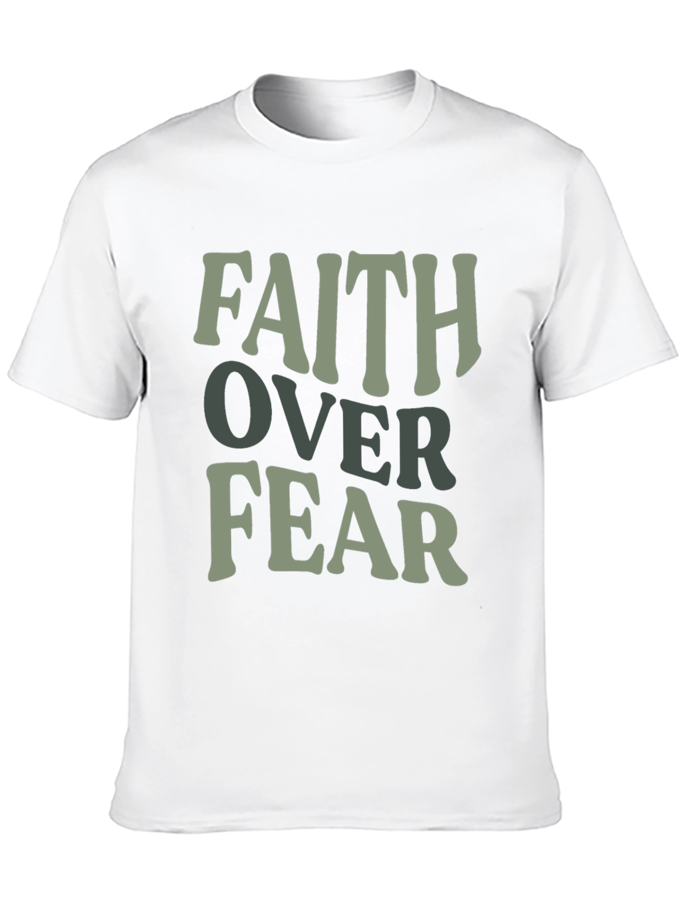 Faith Over Fear Graphic T-Shirt - Mens Black Tee