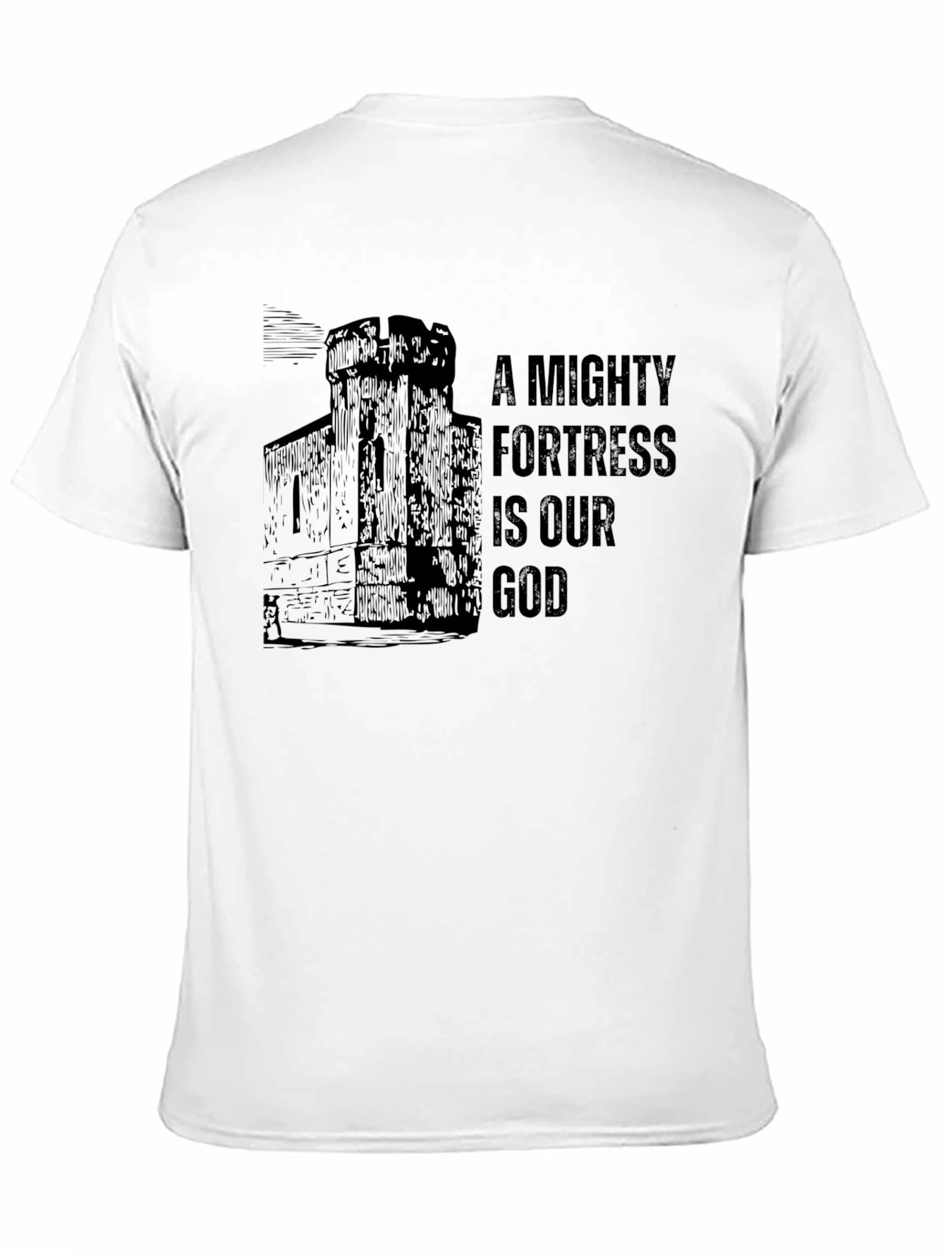 A Mighty Fortress is Our God Black T-Shirt