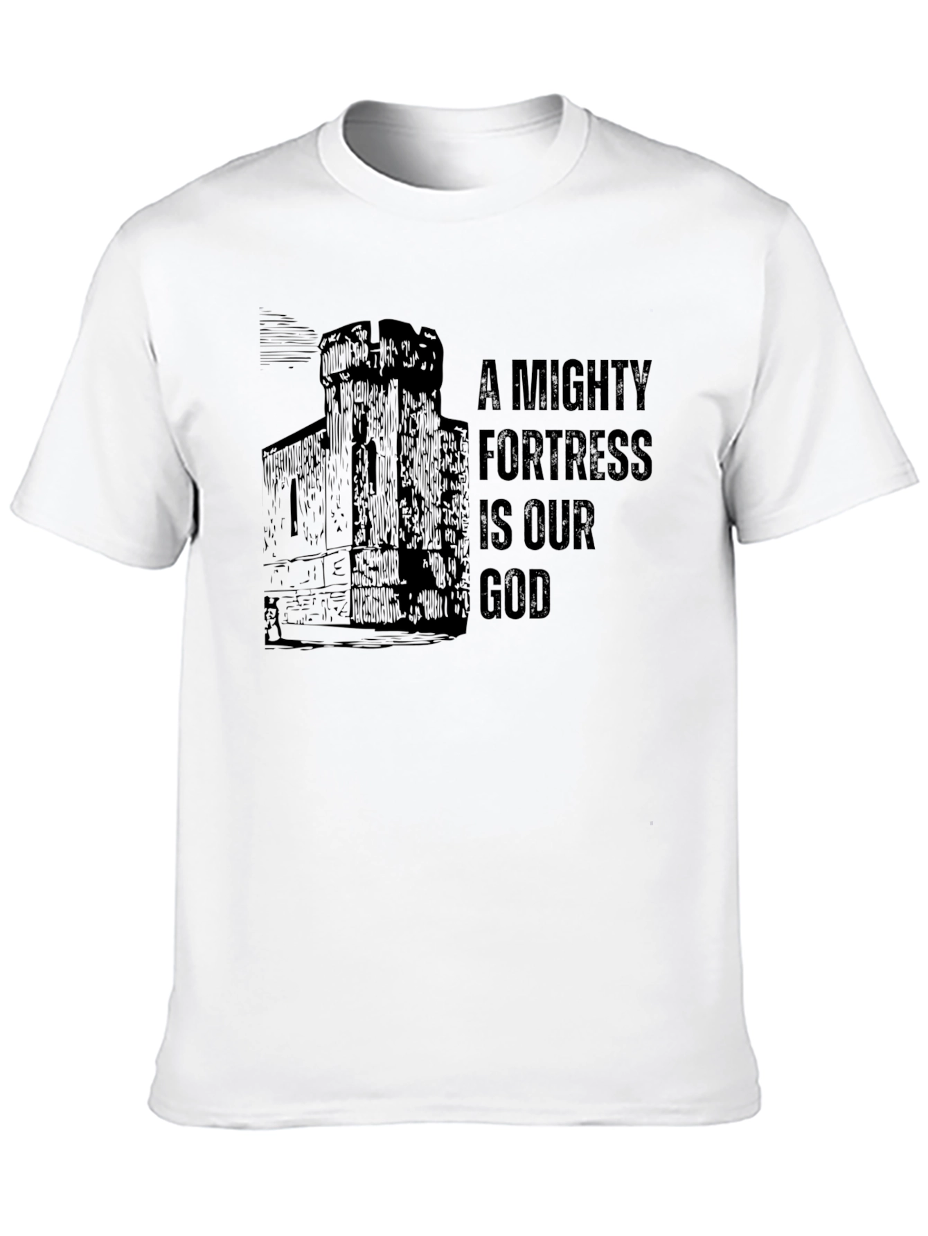 A Mighty Fortress is Our God Black T-Shirt