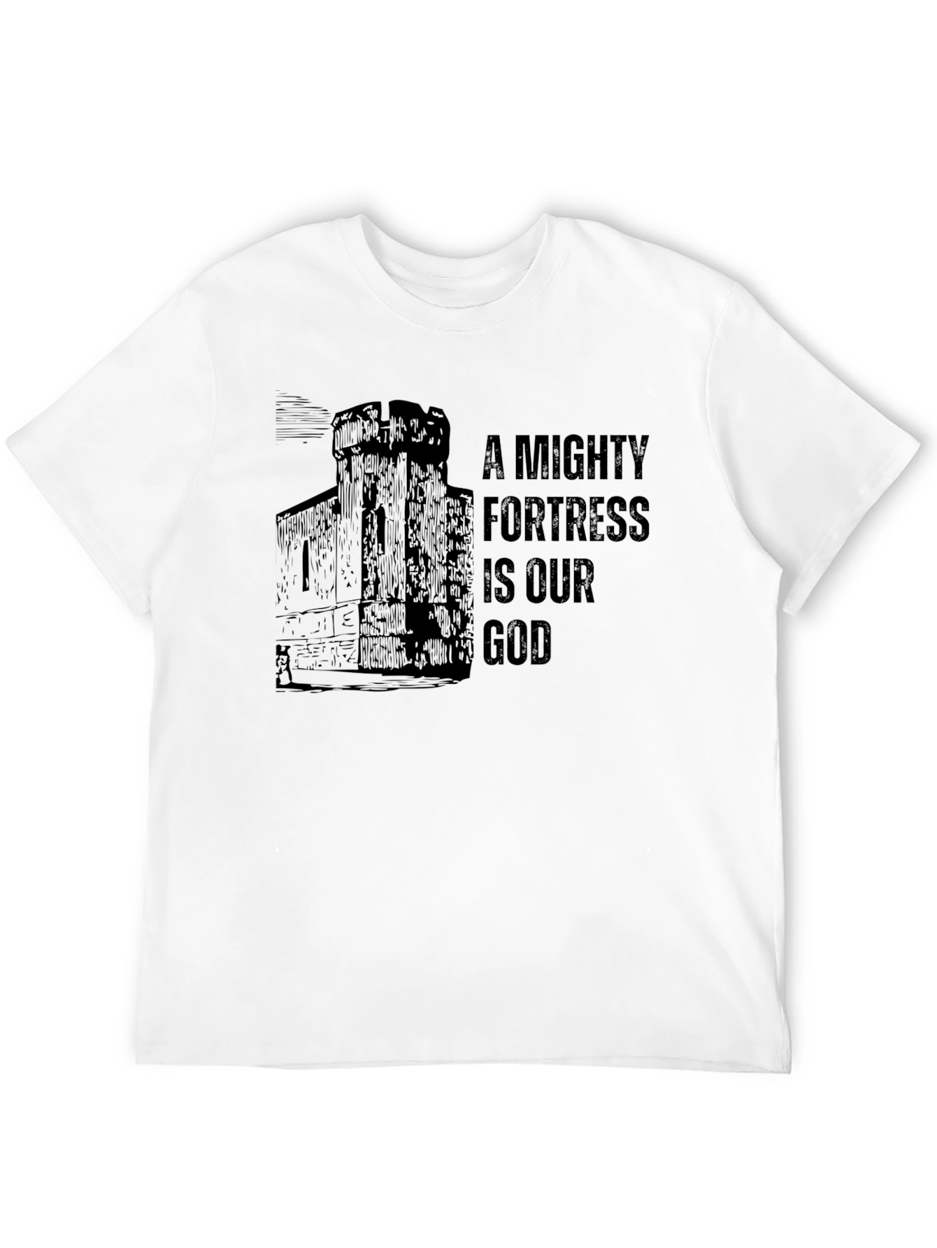 A Mighty Fortress is Our God Black T-Shirt