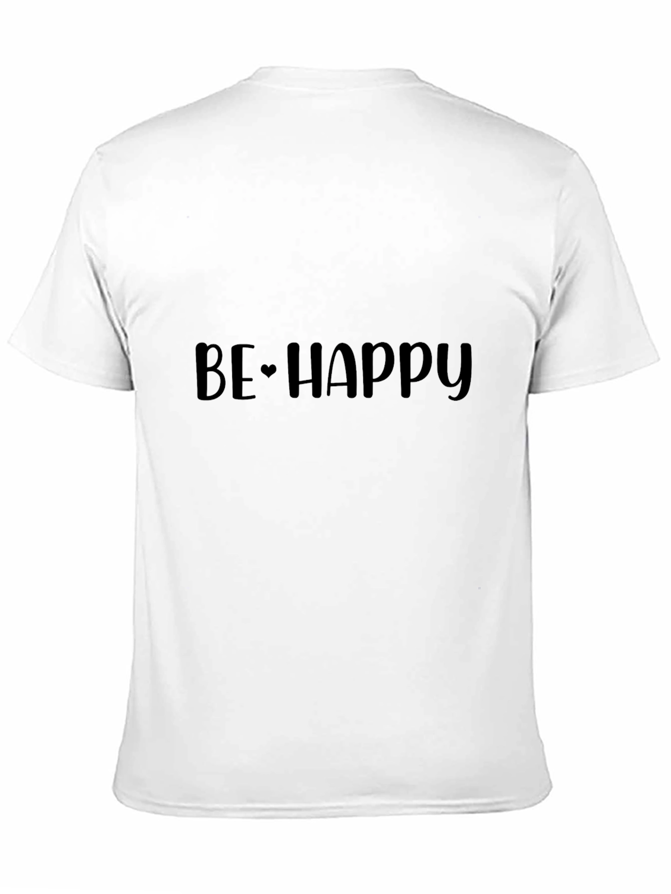 Be Happy Black T-Shirt - Casual Comfort