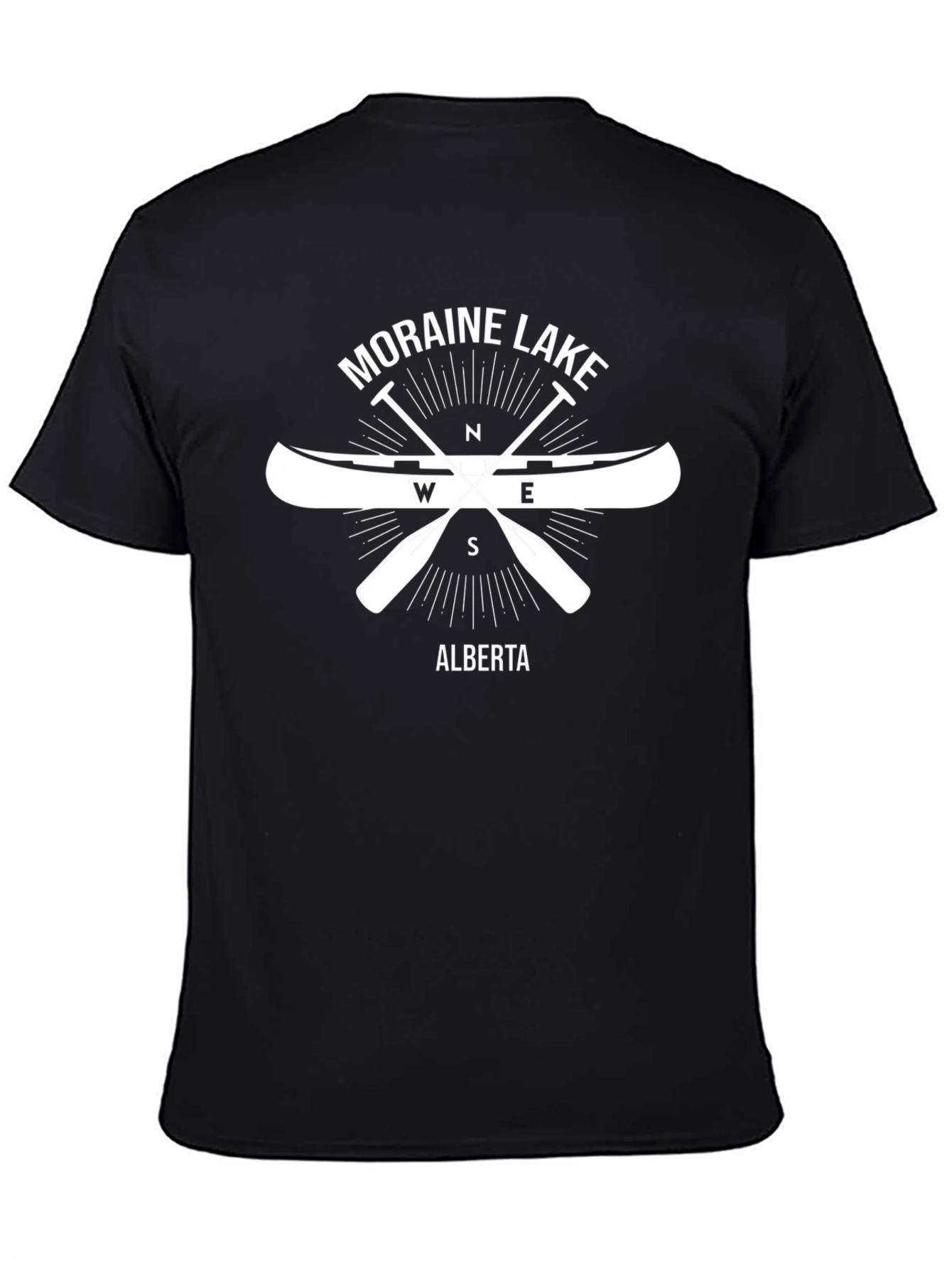 Moraine Lake Alberta Black T-Shirt