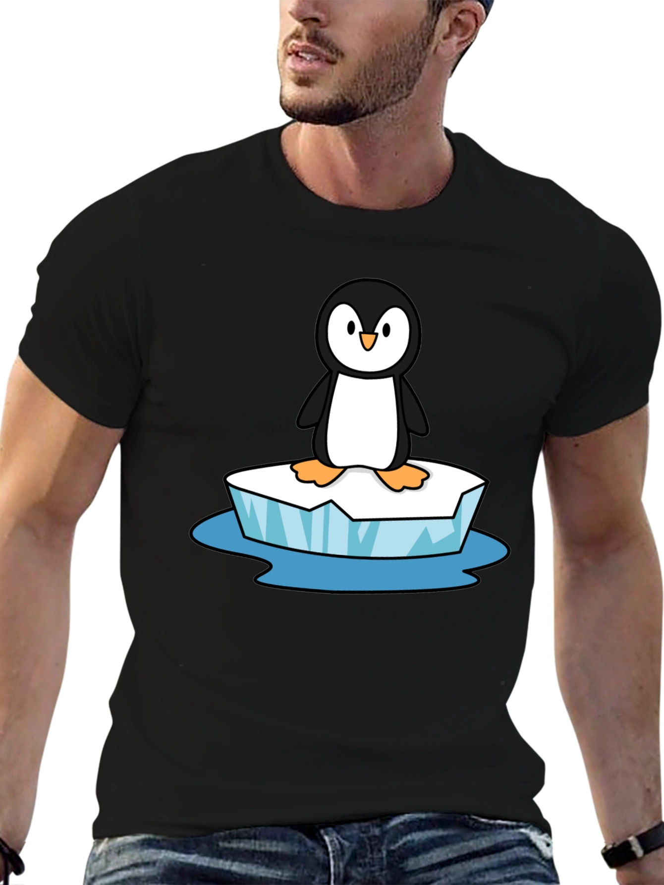 Penguin on Ice T-Shirt - Black