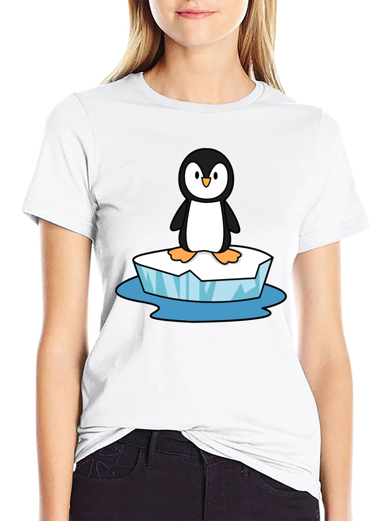 Penguin on Ice T-Shirt - Black