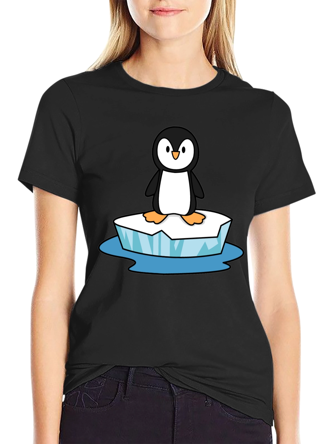 Penguin on Ice T-Shirt - Black