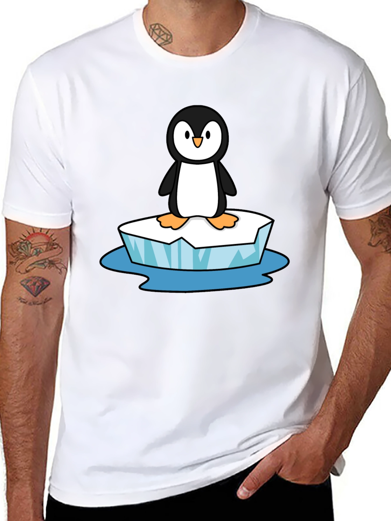 Penguin on Ice T-Shirt - Black