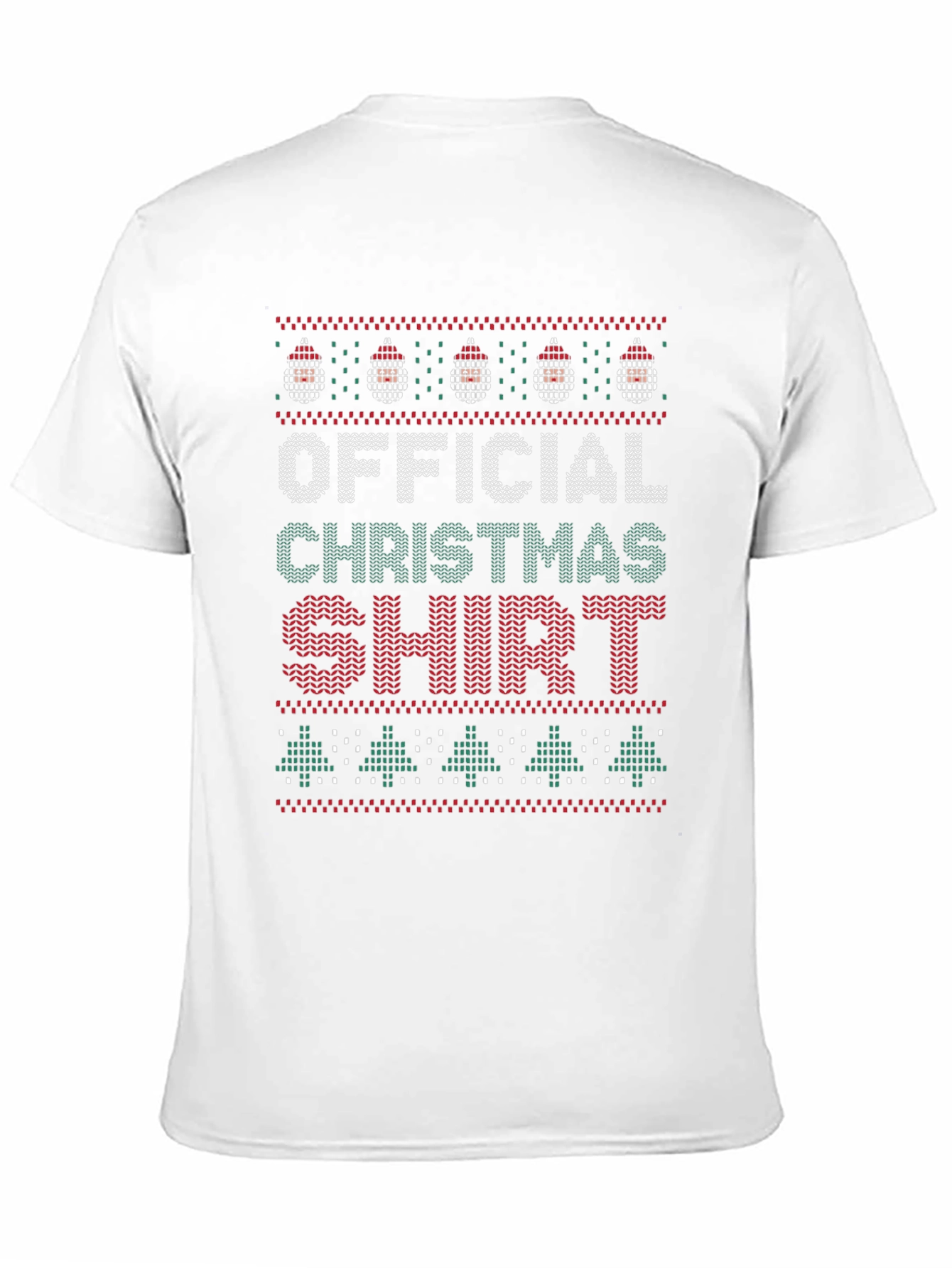 Ugly Christmas Sweater Knit Pattern T-Shirt