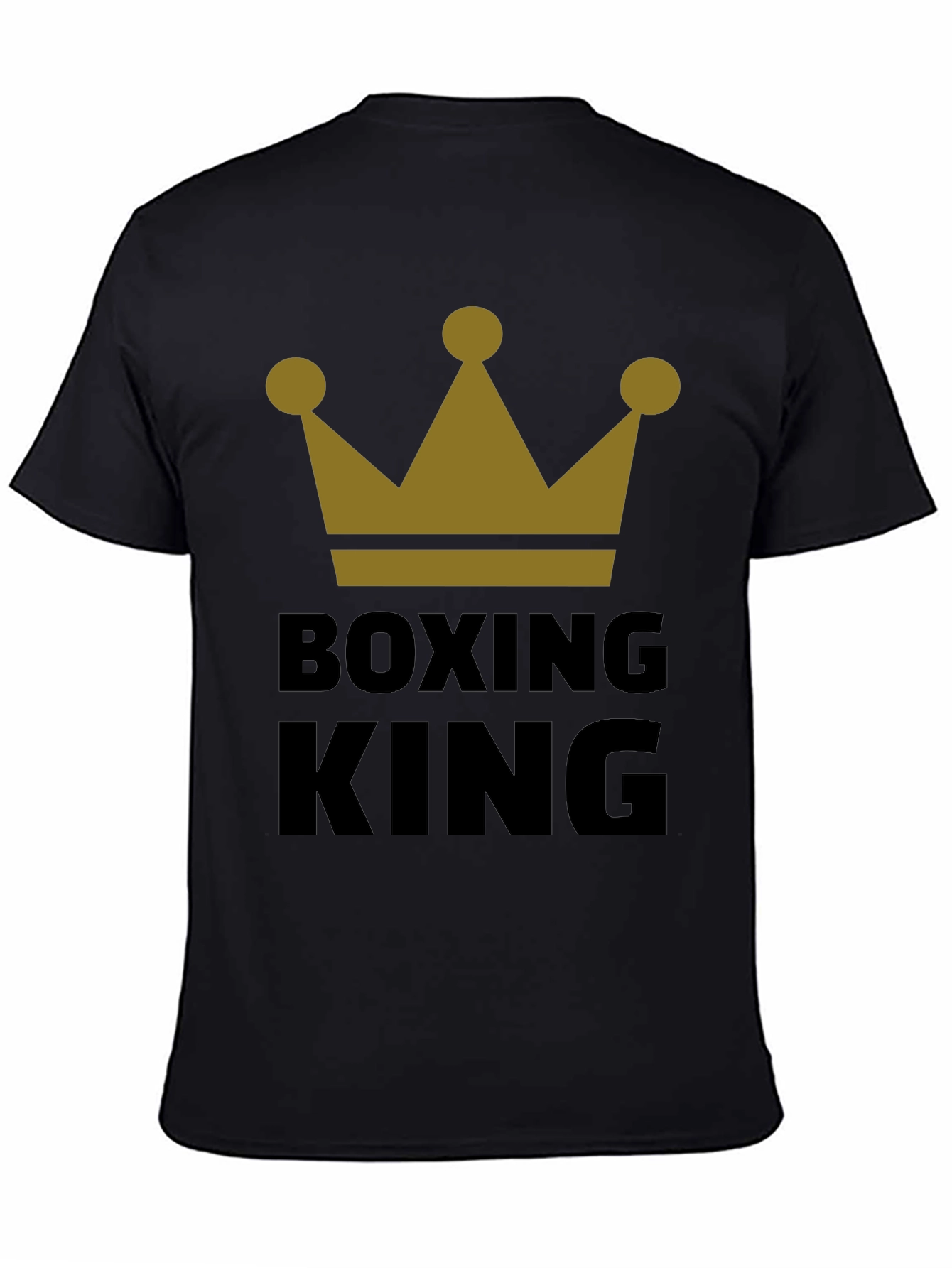 Boxing King Crown Graphic Tee - Black