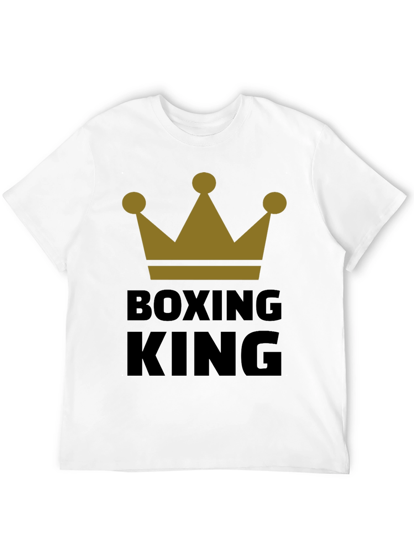 Boxing King Crown Graphic Tee - Black