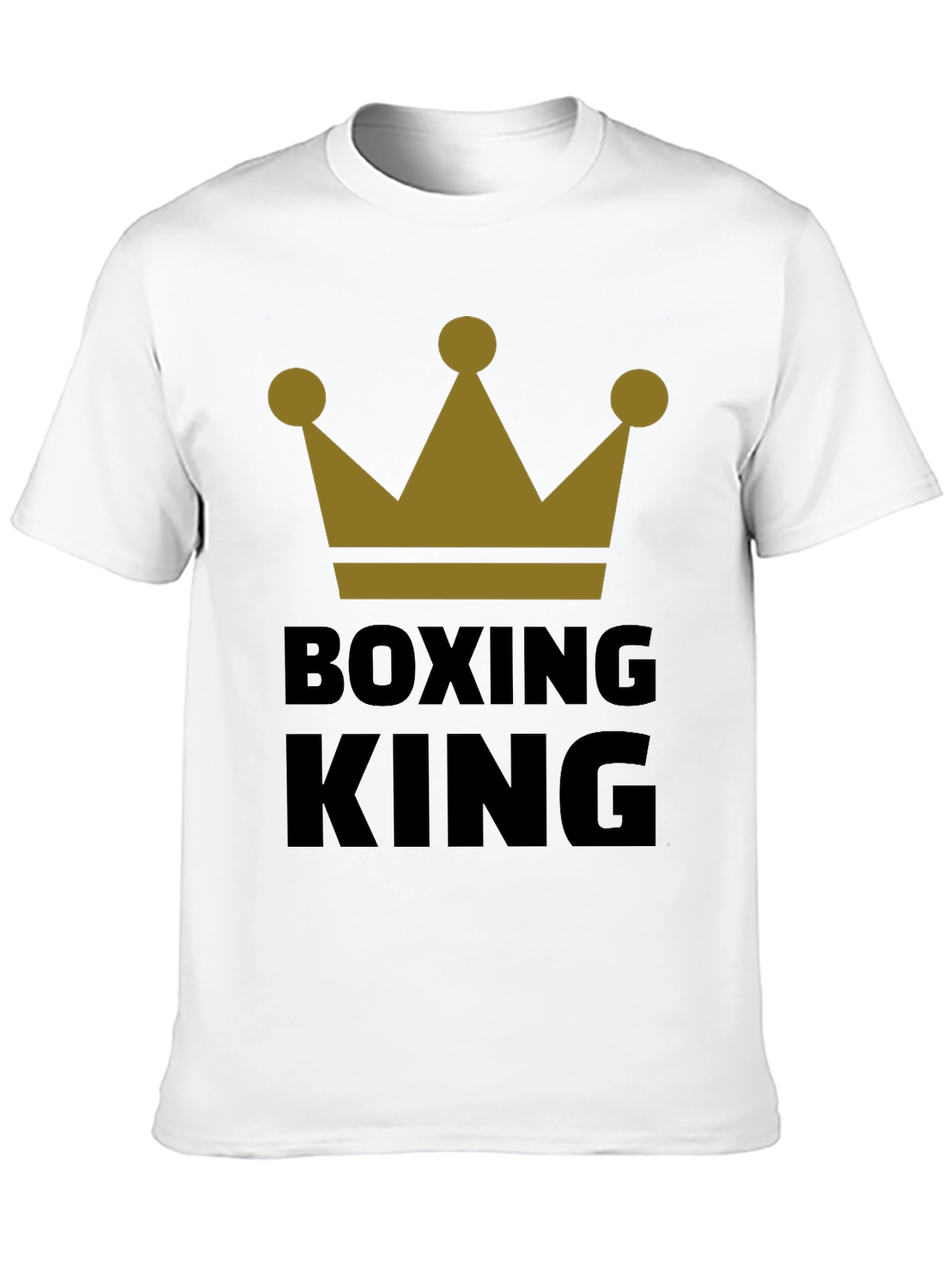 Boxing King Crown Graphic Tee - Black