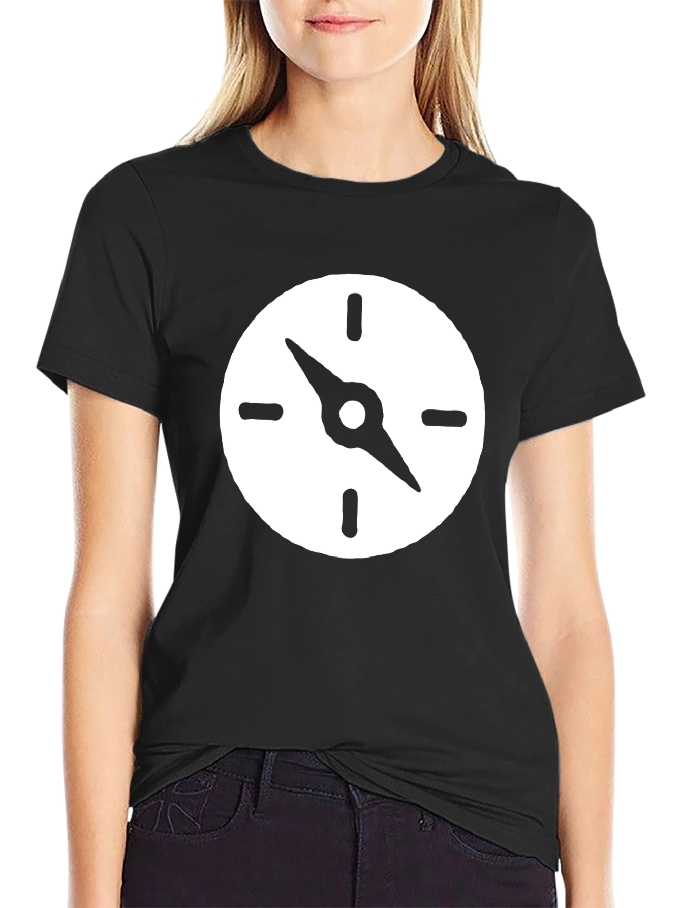 Compass Graphic Black T-Shirt - Adventure Ready