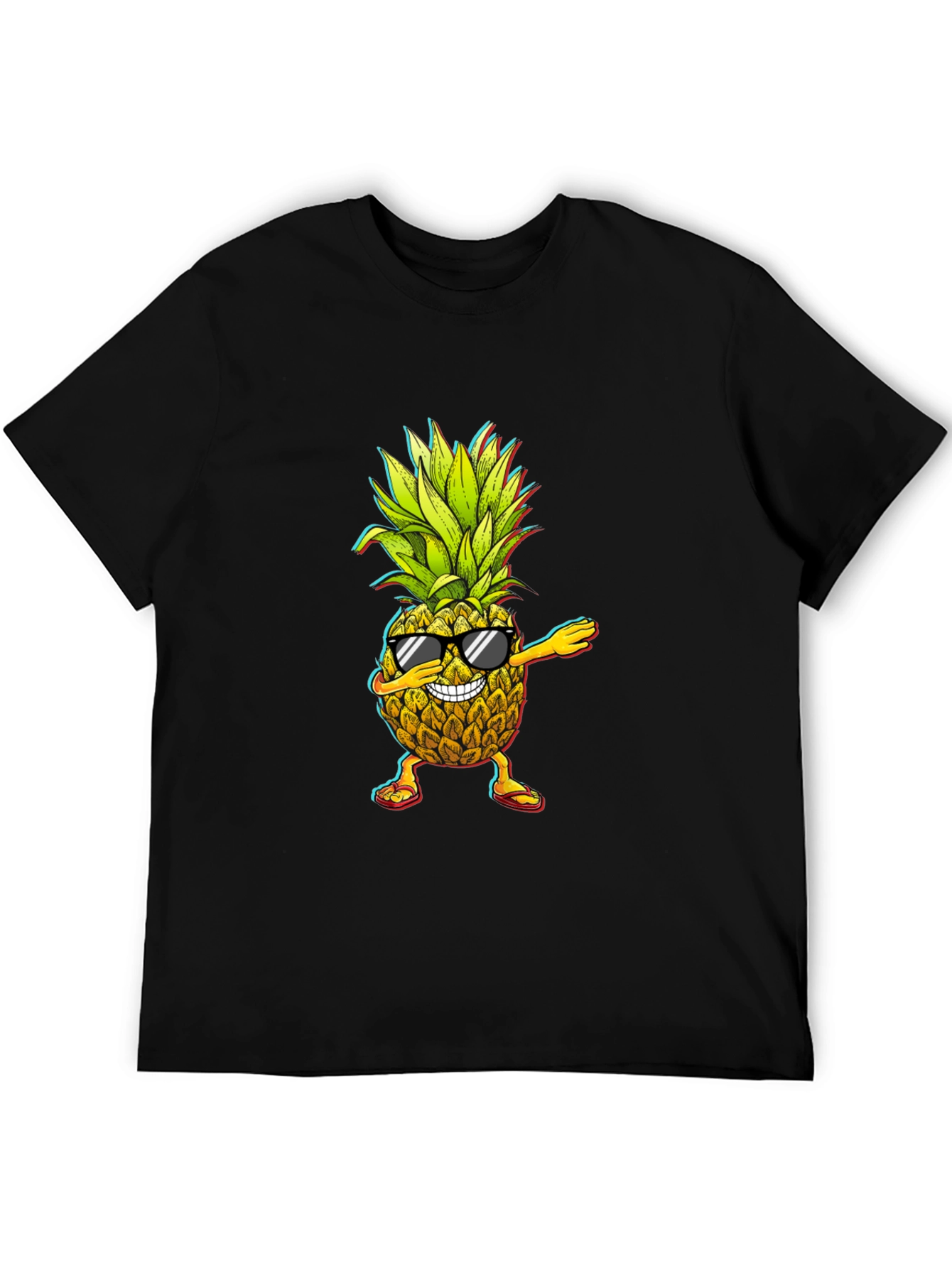 Dabbing Pineapple Graphic Tee - Cool Fruit Design!