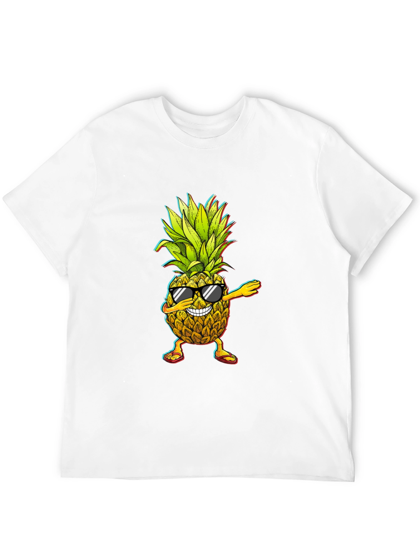 Dabbing Pineapple Graphic Tee - Cool Fruit Design!