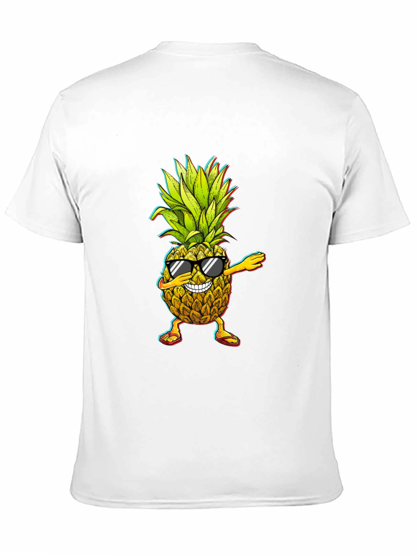 Dabbing Pineapple Graphic Tee - Cool Fruit Design!