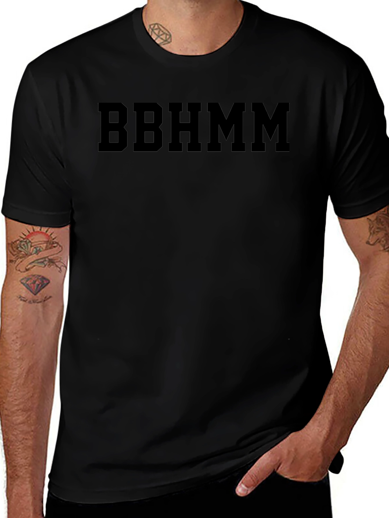 BBHMM Graphic Tee - Black Cotton T-Shirt