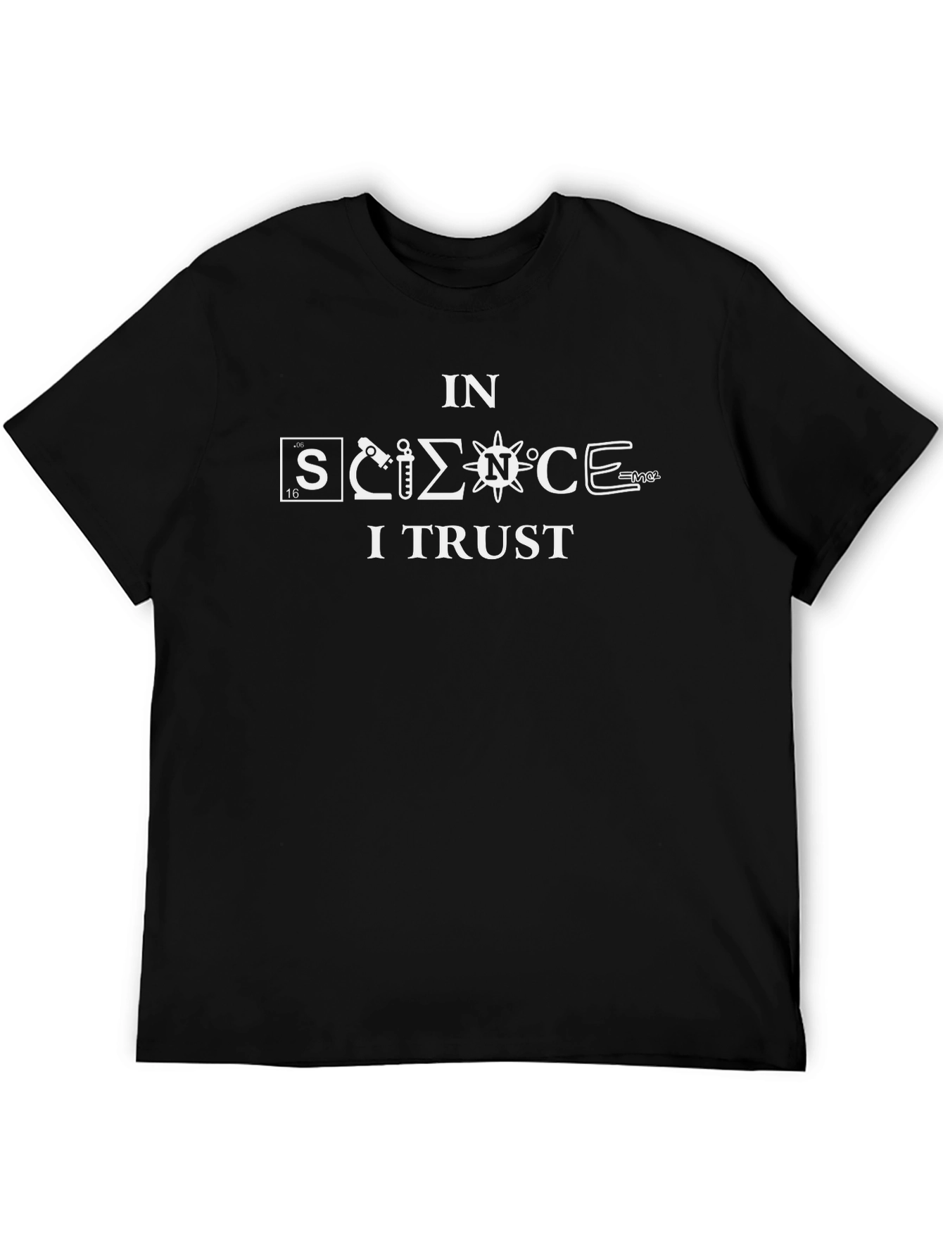In Science I Trust Black Graphic T-Shirt