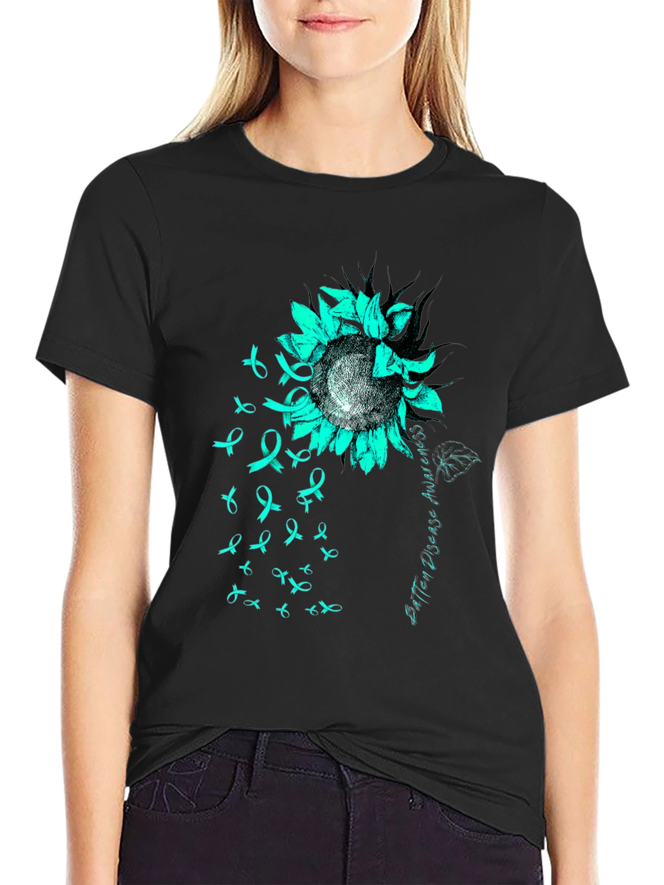Batten Disease Awareness Sunflower T-Shirt