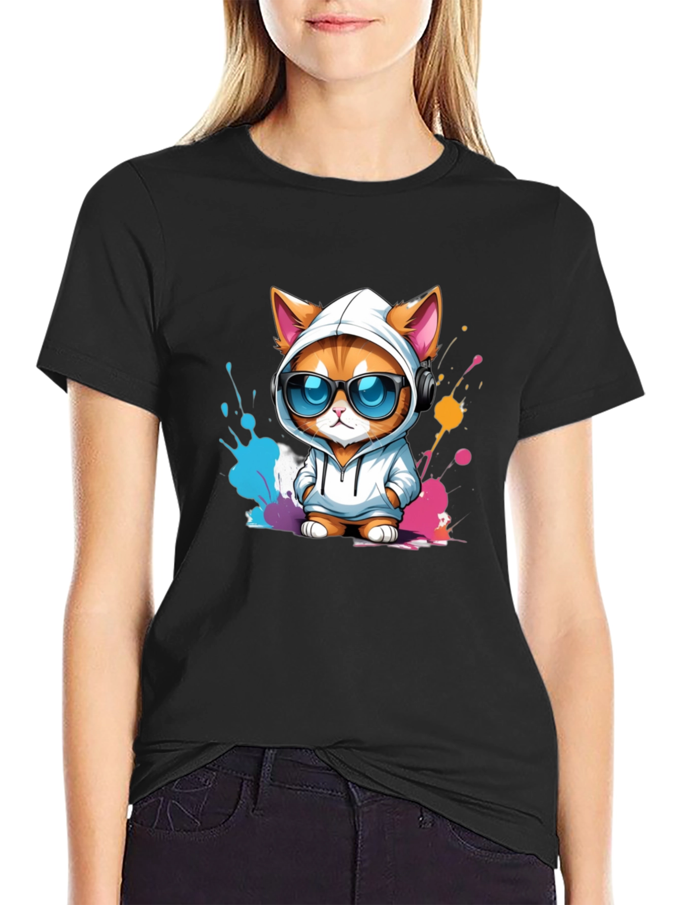 Cool Cat Hoodie T-Shirt