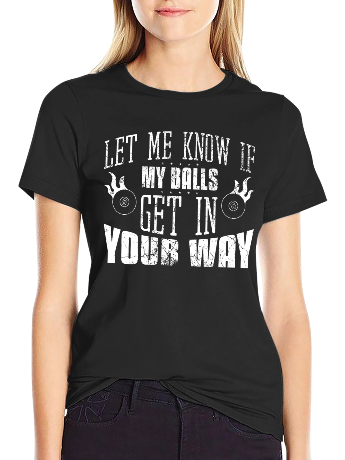 Funny Billiards Balls Graphic T-Shirt