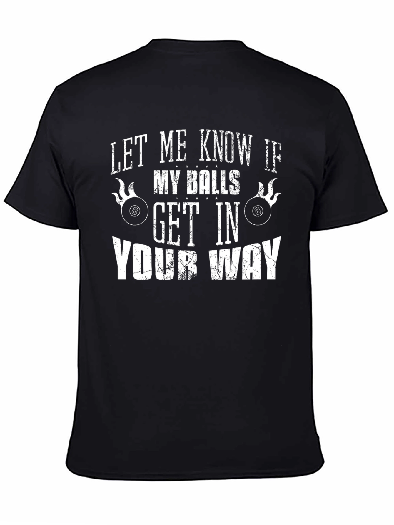 Funny Billiards Balls Graphic T-Shirt