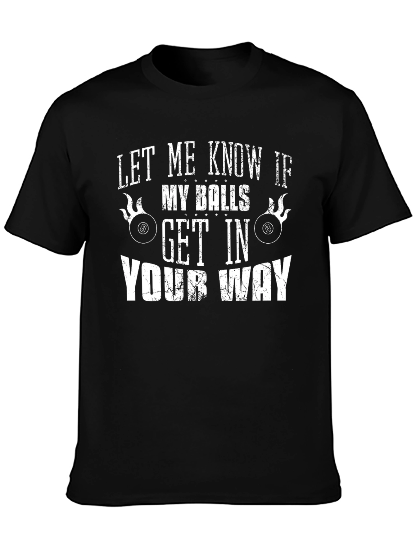 Funny Billiards Balls Graphic T-Shirt