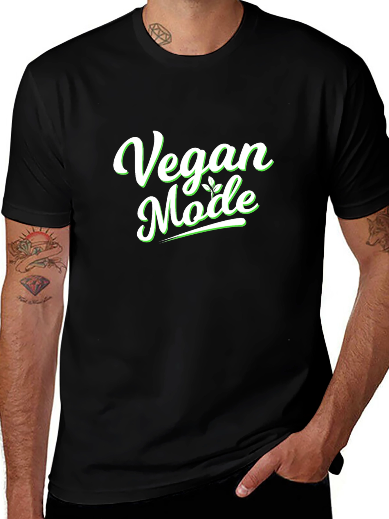 Vegan Mode T-Shirt - Stylish Vegetarian Lifestyle Tee