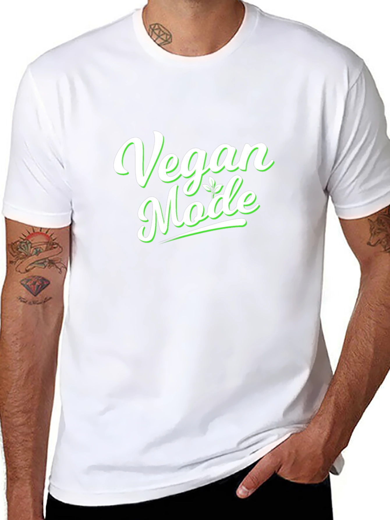 Vegan Mode T-Shirt - Stylish Vegetarian Lifestyle Tee