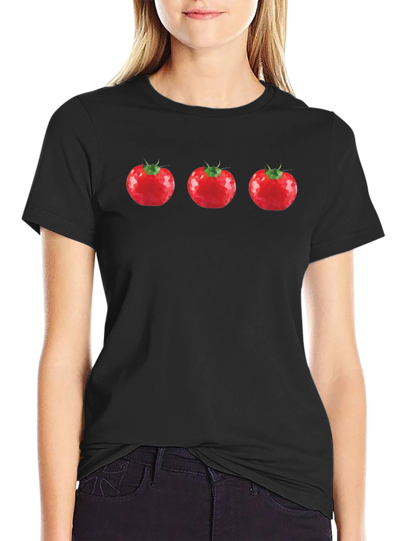 Tomato Trio Graphic Tee - Black