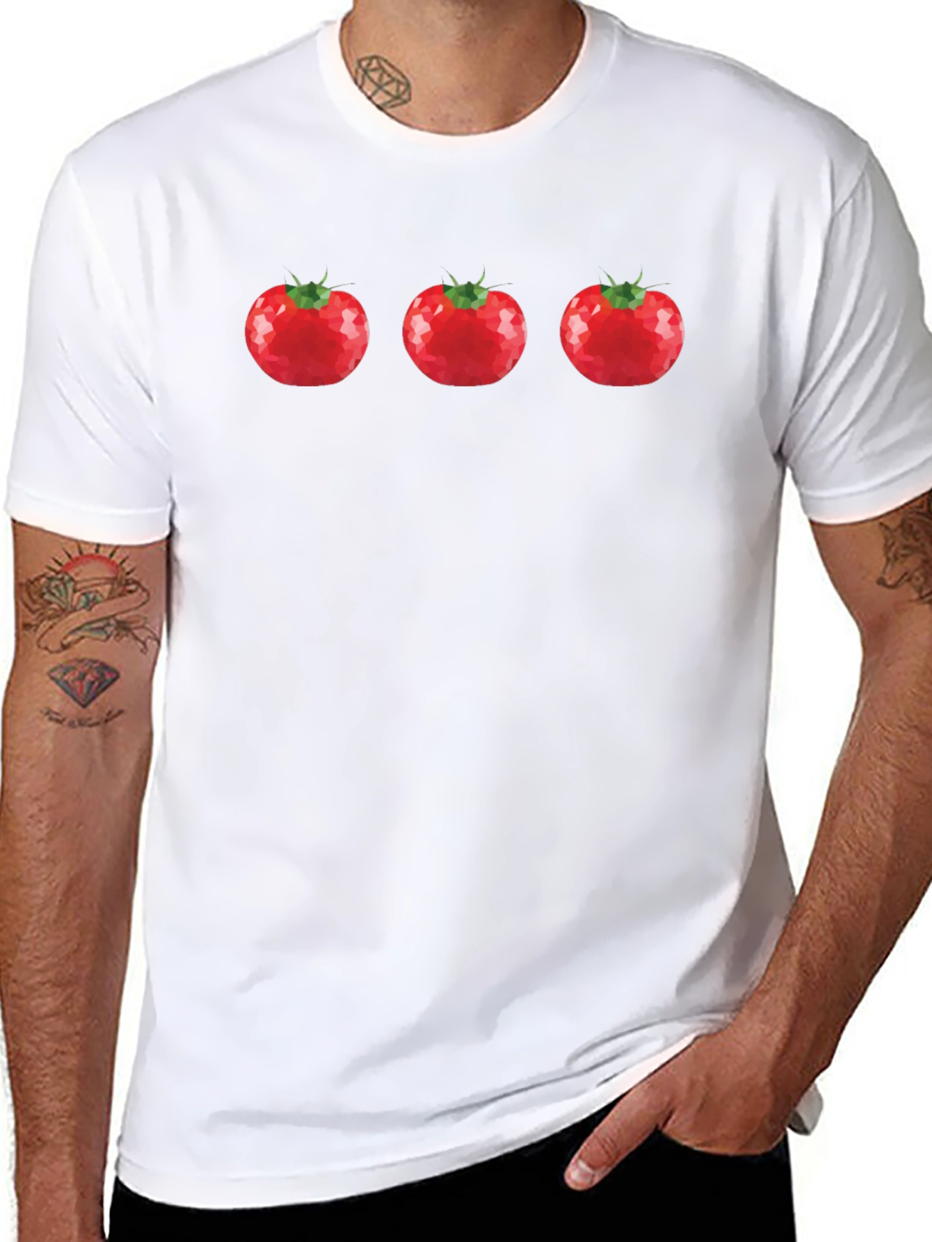 Tomato Trio Graphic Tee - Black