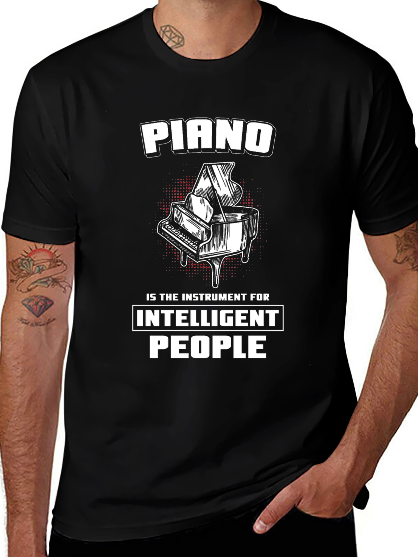 Piano Lovers T-Shirt - Intelligent People Design