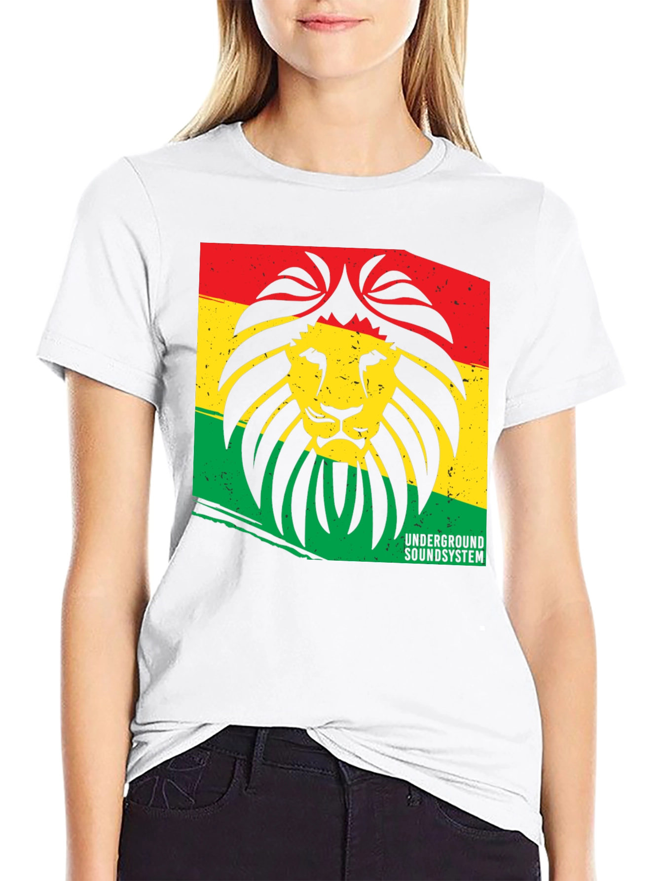 Rasta Lion Graphic T-Shirt - Underground Soundsystem Tee