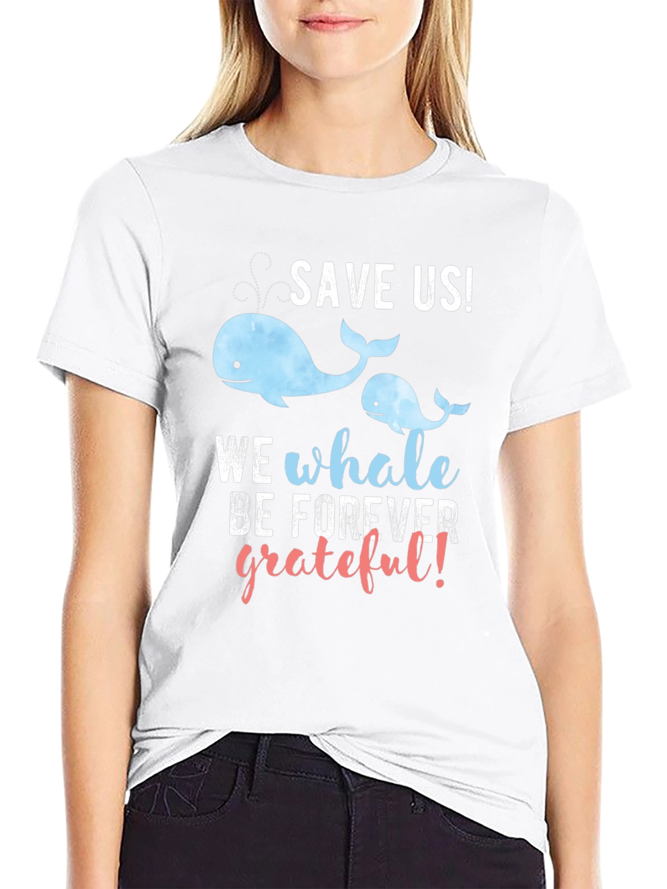 Save The Whales Graphic T-Shirt
