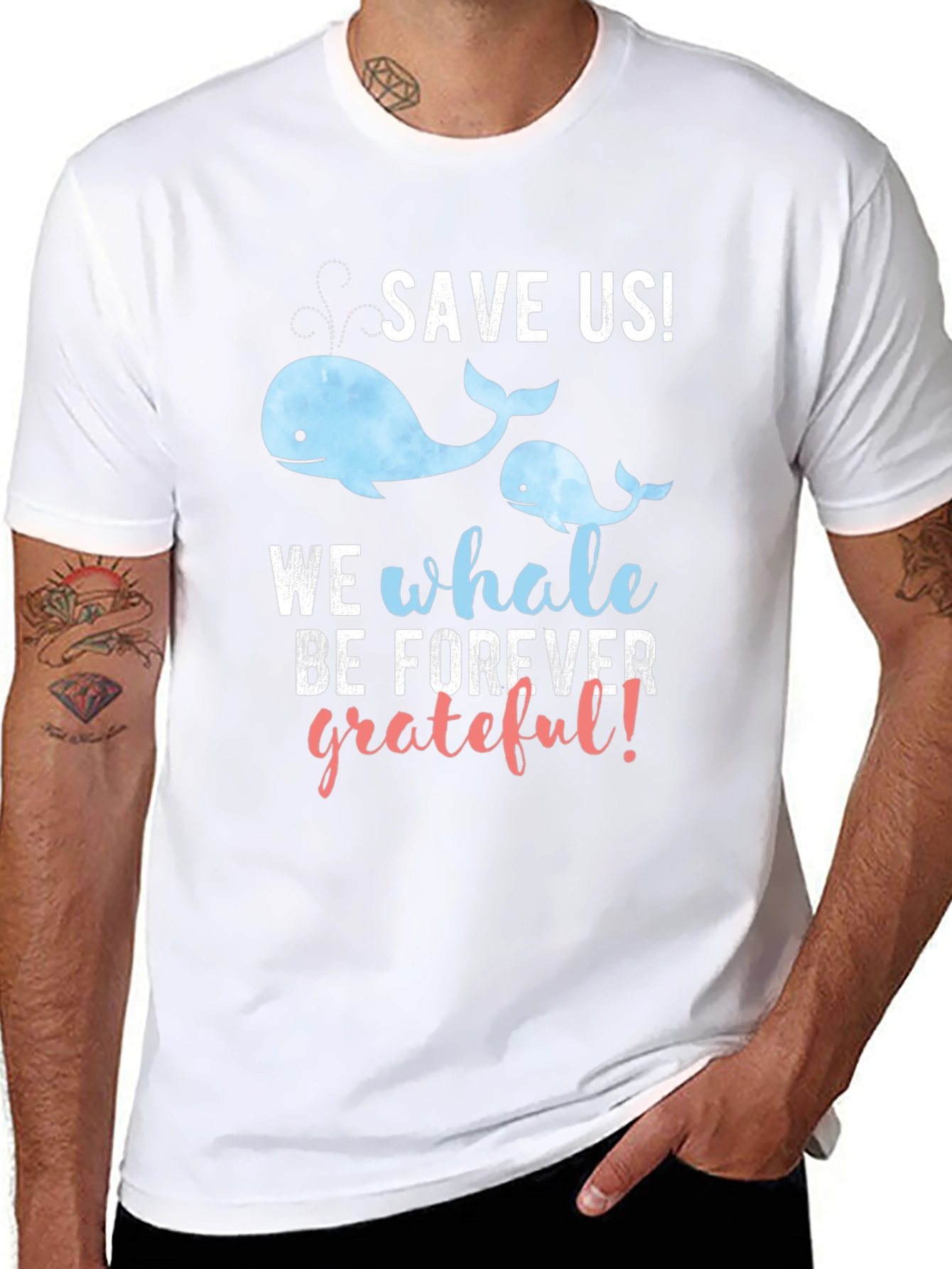 Save The Whales Graphic T-Shirt