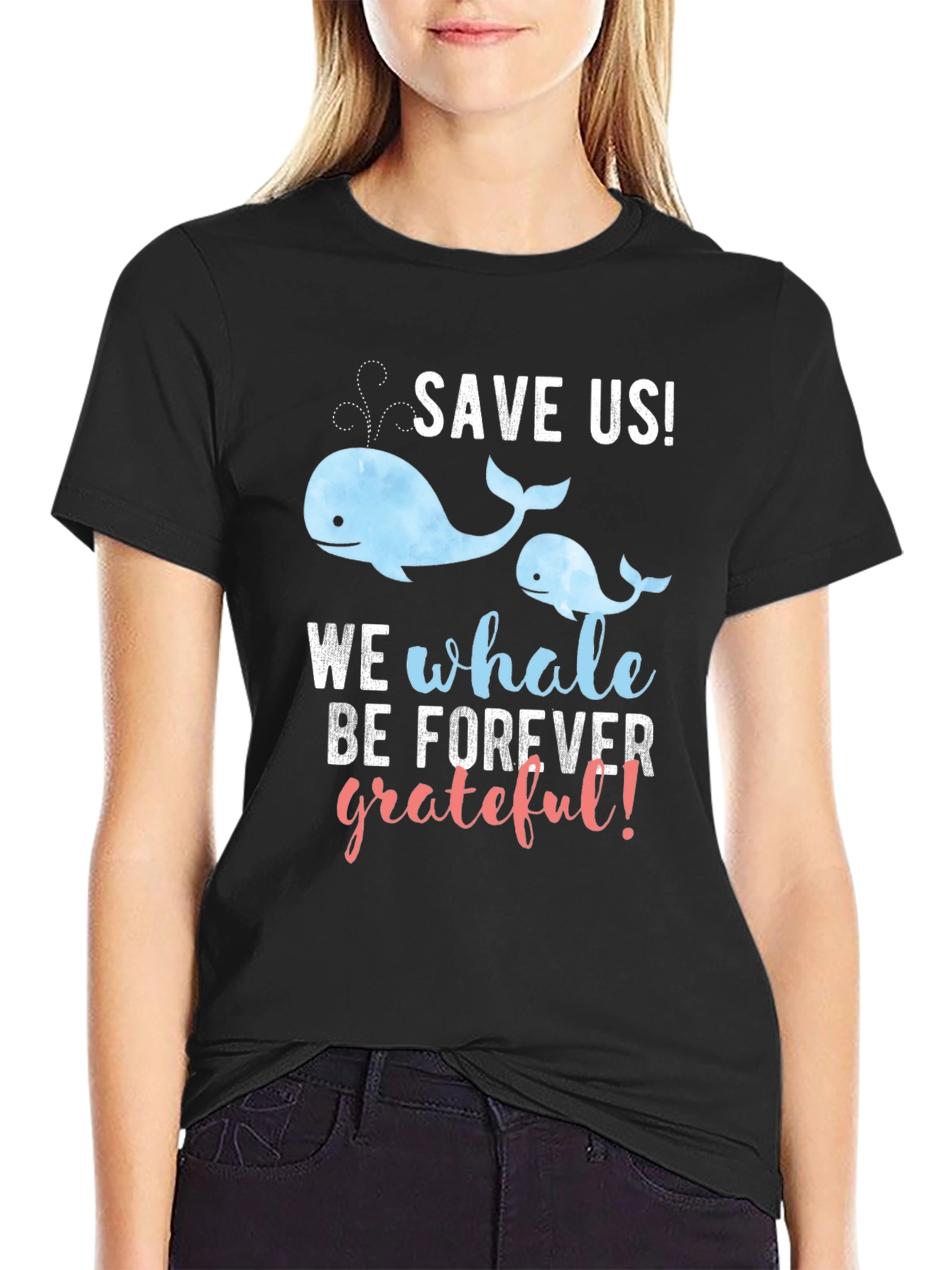 Save The Whales Graphic T-Shirt