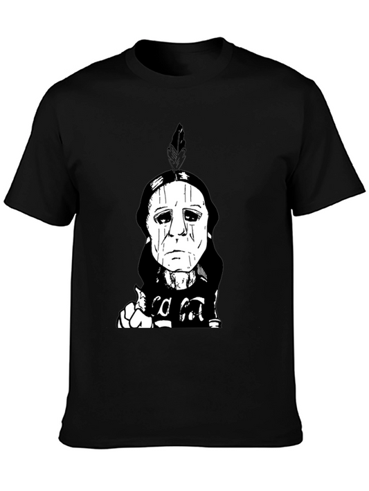 Michael Myers T-Shirt - Native American Design Black Tee