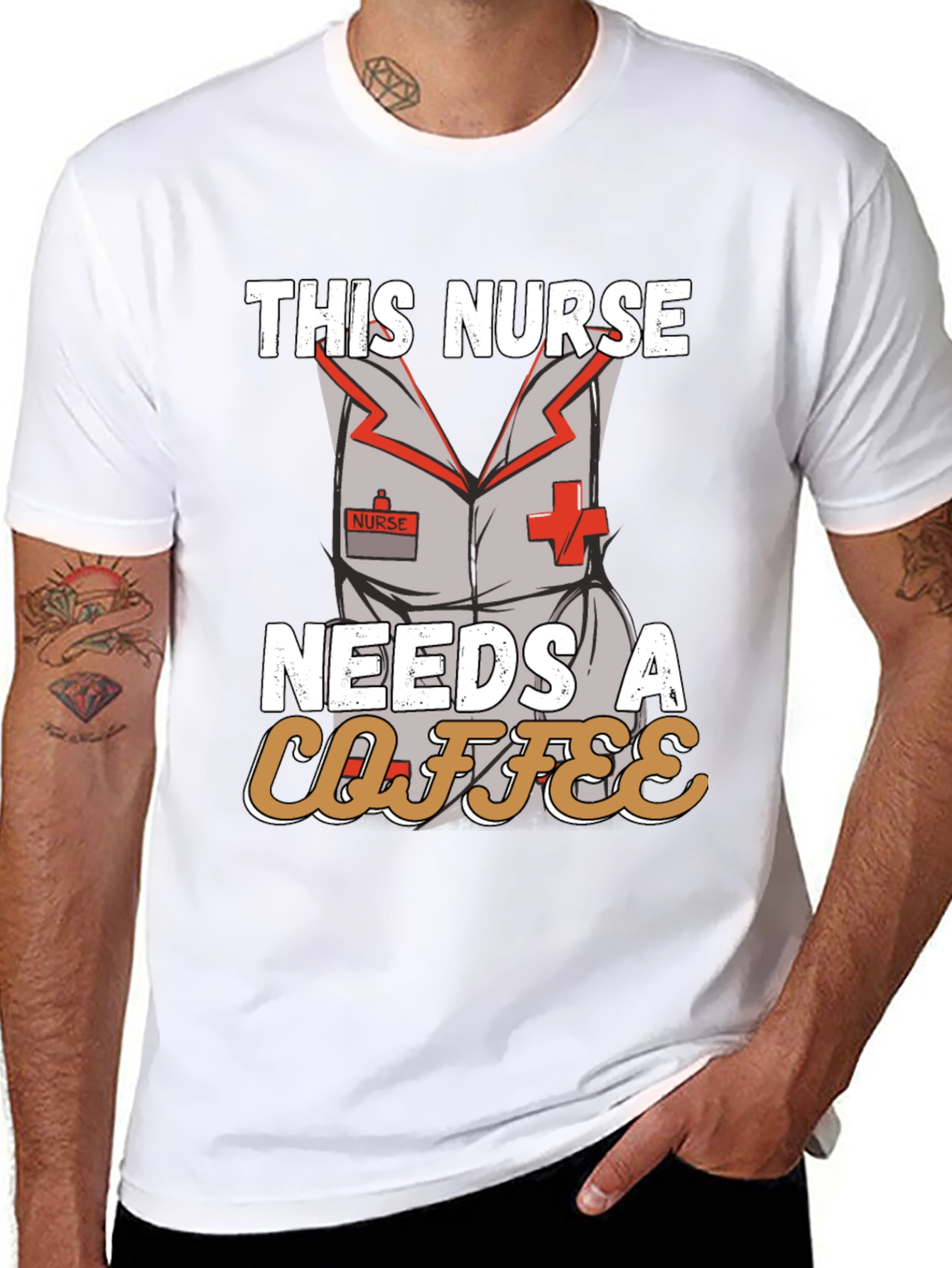 Nurse Needs Coffee T-Shirt - Funny Nursing Apparel