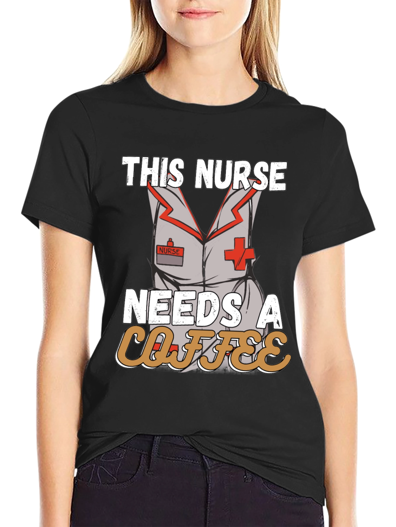 Nurse Needs Coffee T-Shirt - Funny Nursing Apparel
