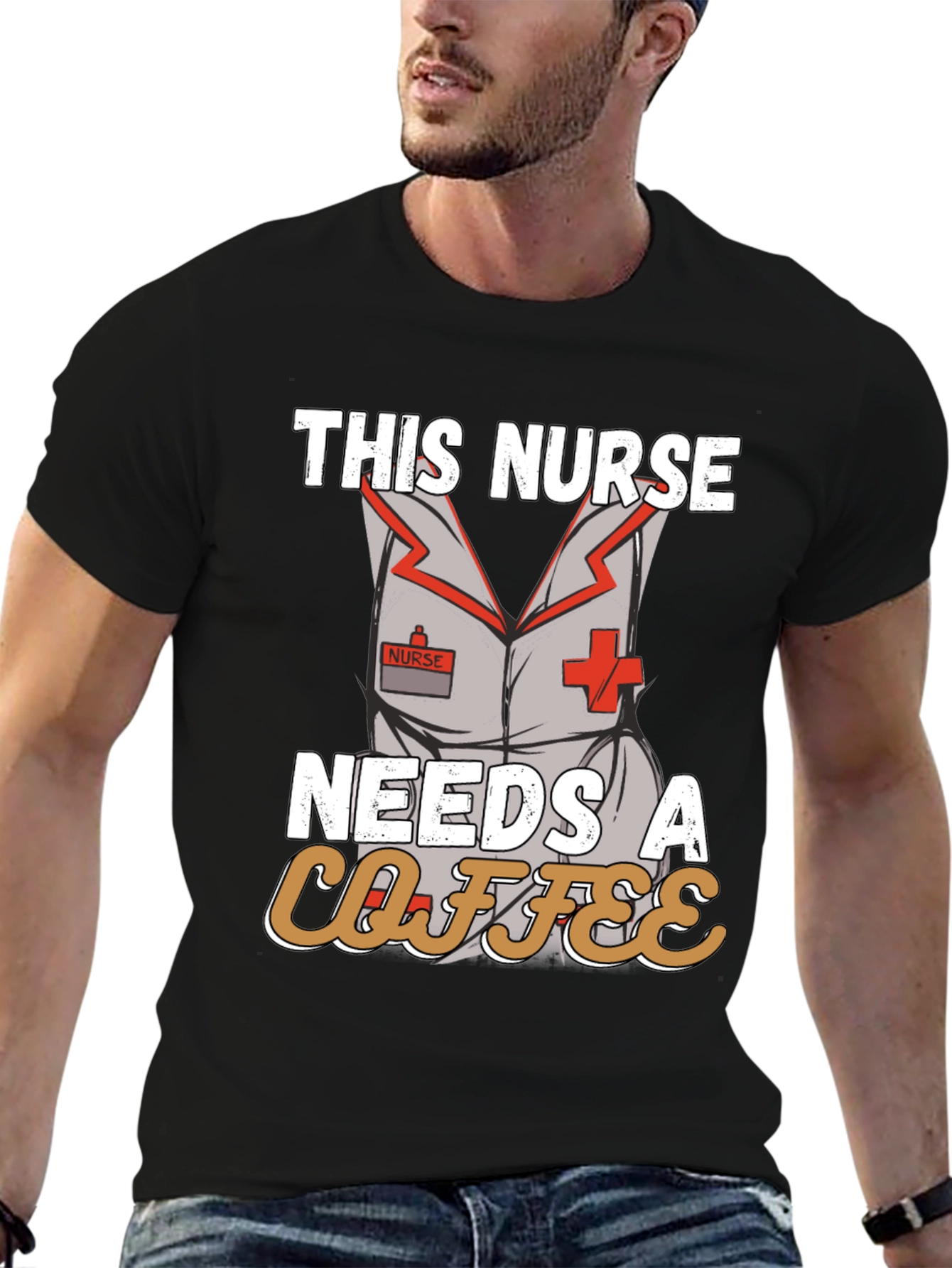 Nurse Needs Coffee T-Shirt - Funny Nursing Apparel