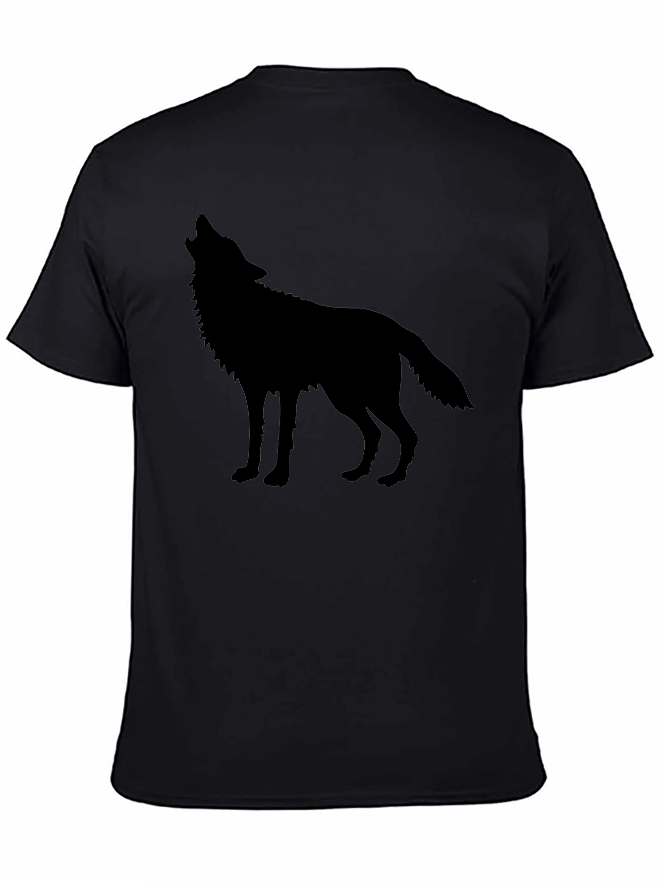 Wolf Silhouette Black T-Shirt