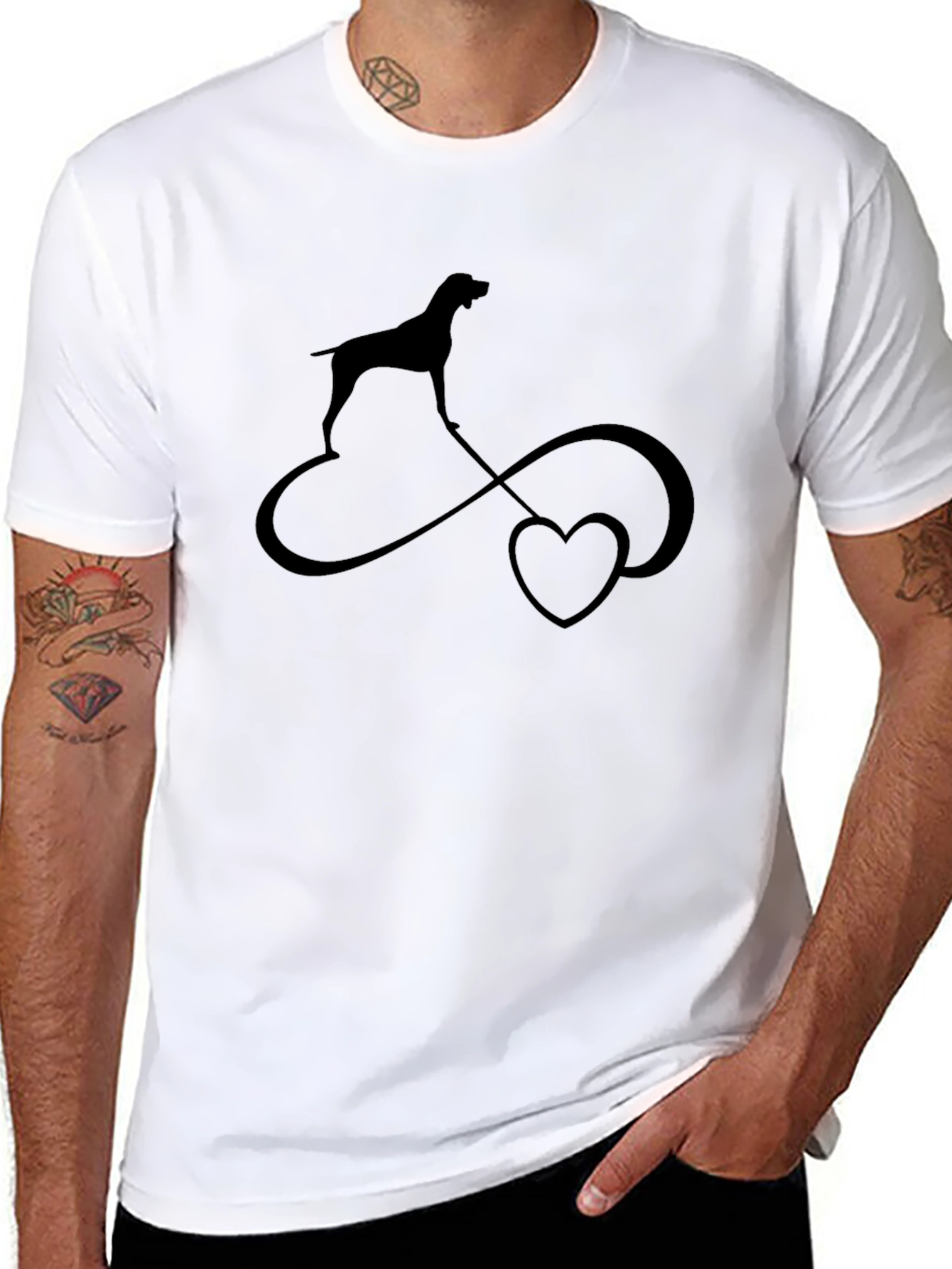 Dog Infinity Heart T-Shirt