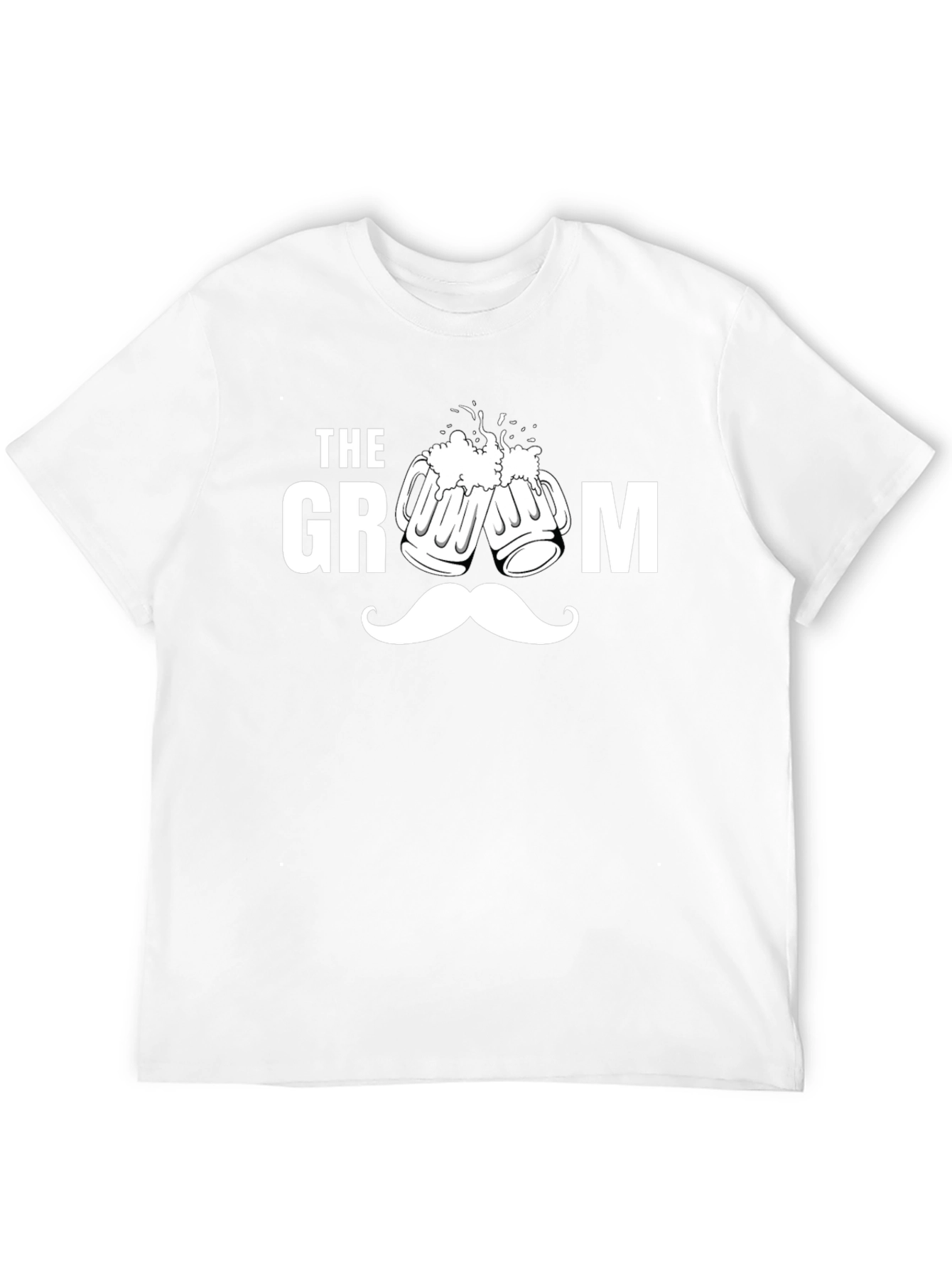 Groom Beer Toast Graphic Black T-Shirt