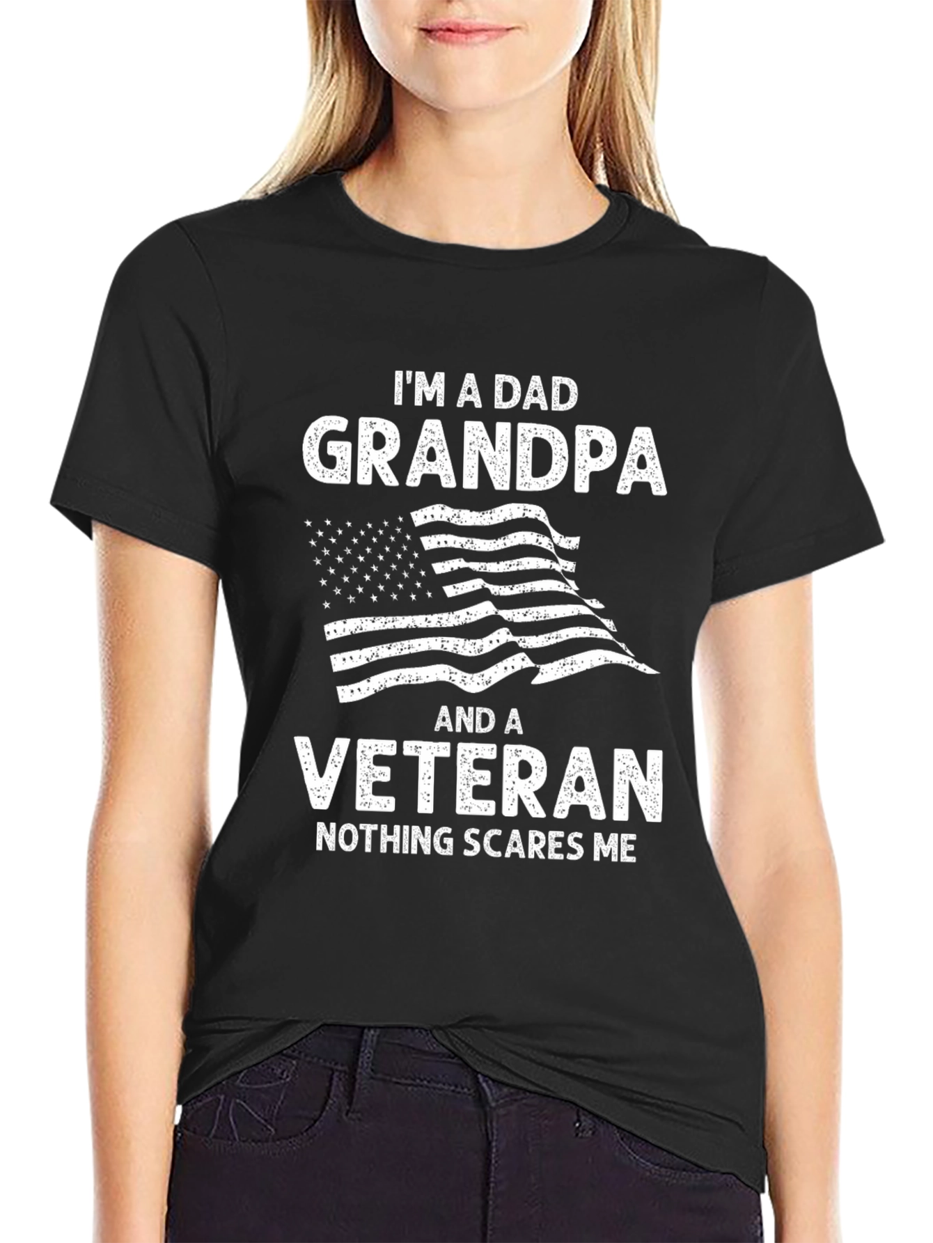 Dad Grandpa Veteran Graphic T-Shirt