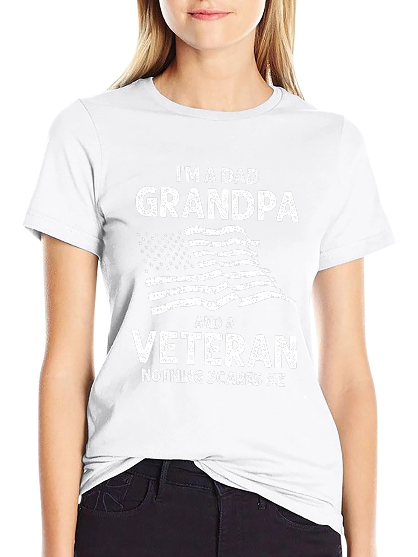 Dad Grandpa Veteran Graphic T-Shirt