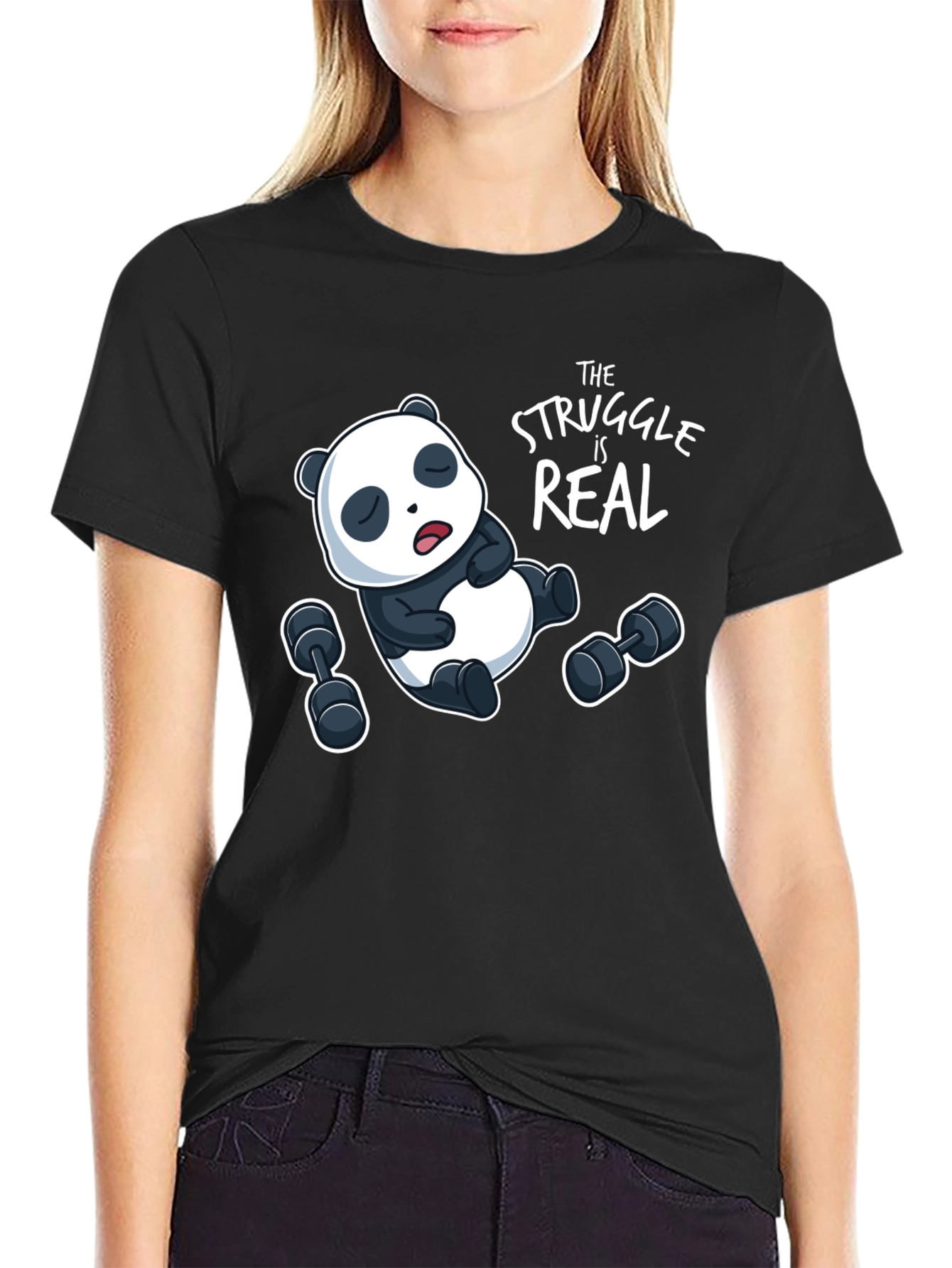 Funny Panda Workout T-Shirt