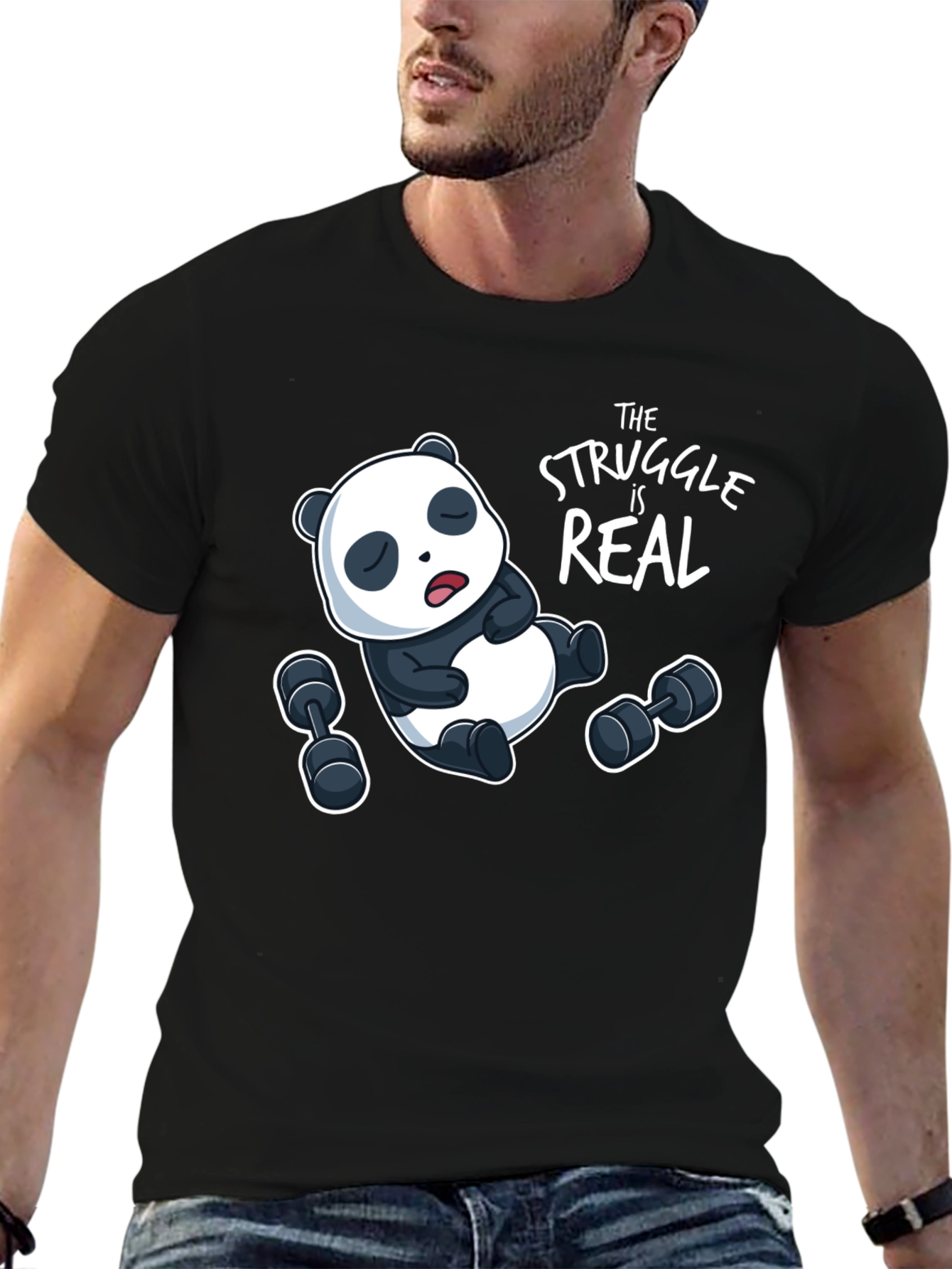 Funny Panda Workout T-Shirt