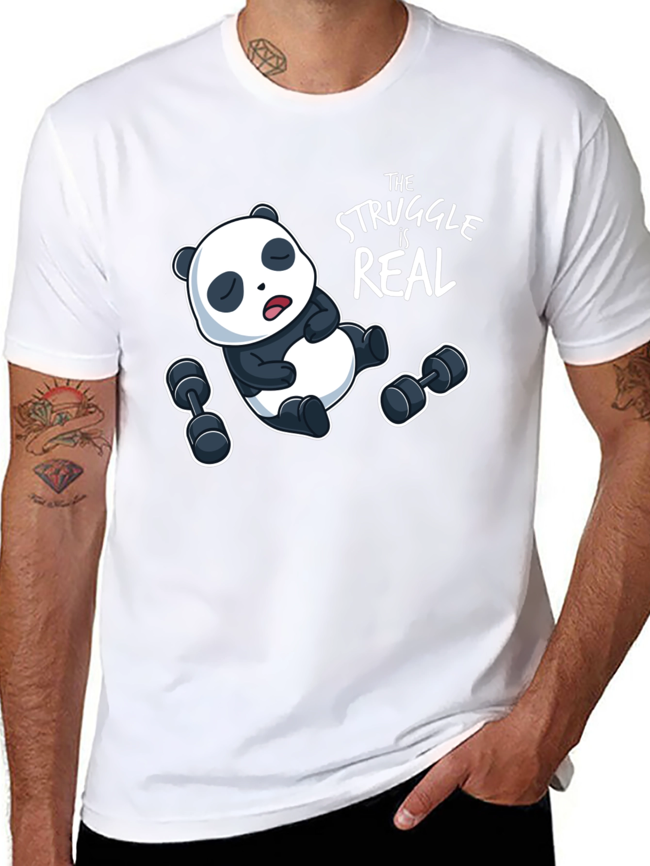 Funny Panda Workout T-Shirt
