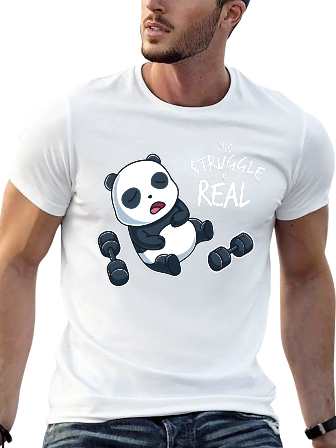 Funny Panda Workout T-Shirt