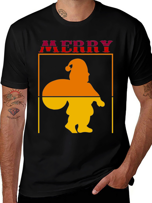 Retro Santa T-Shirt - Holiday Graphic Tee