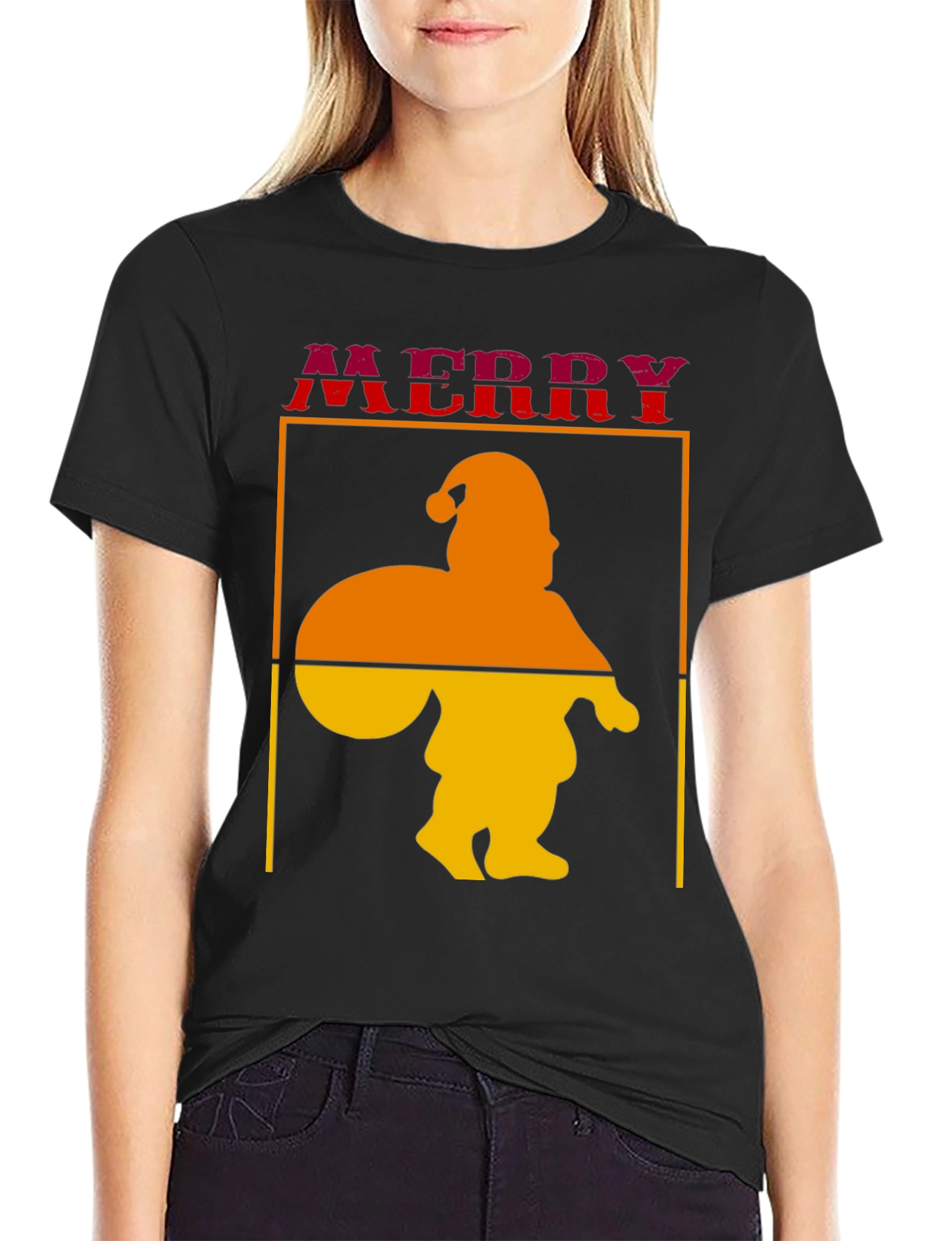 Retro Santa T-Shirt - Holiday Graphic Tee